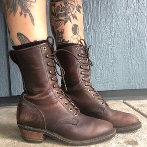 Lace up boots size 8.5